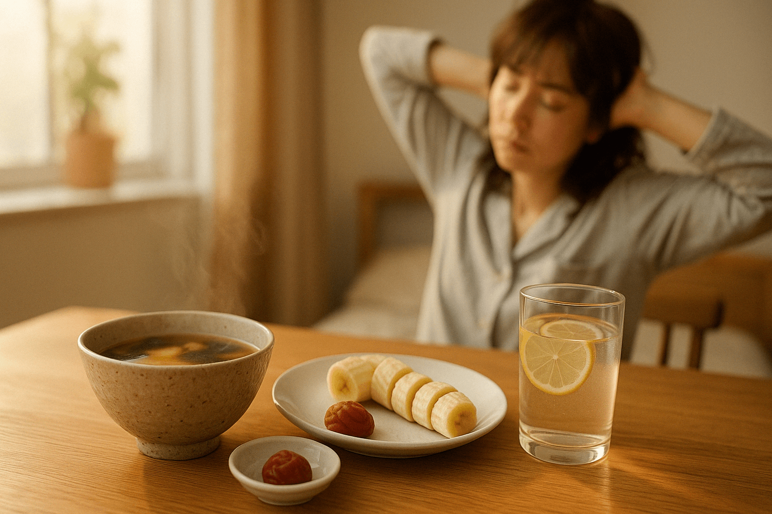 二日酔いに効く食べ物|頭痛・吐き気・だるさを一発でリセットする最強フード