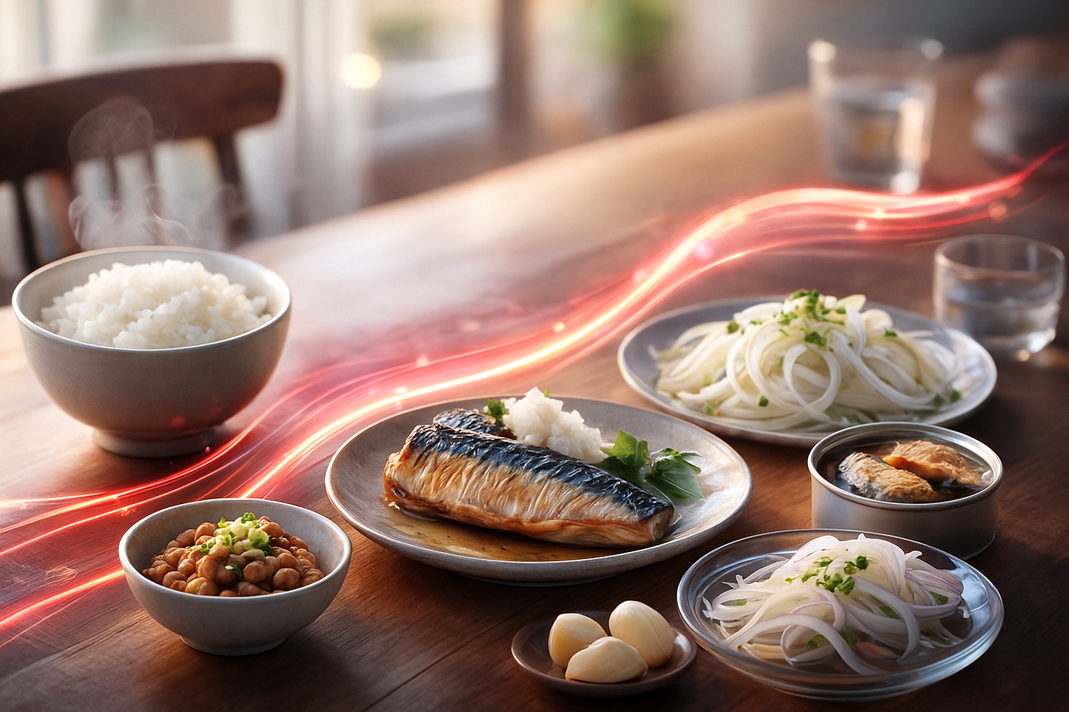 40代の血液をサラサラにする食べ物3選｜納豆・青魚・玉ねぎでだるさと冷えをリセット